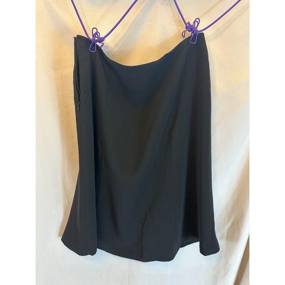 Style & Co A Line Flare Women’s PETITE size 10 Black Skirt 10P Lined Polyester - Picture 11 of 14